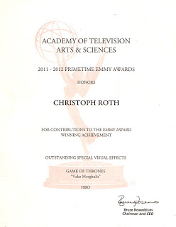 Roth Emmy Cert